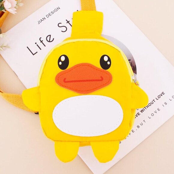 Cartoon Duck Sling Bags Nylon Shoulder Backpack CrossBody Backpack Casual Daypac - Picture 6 of 7